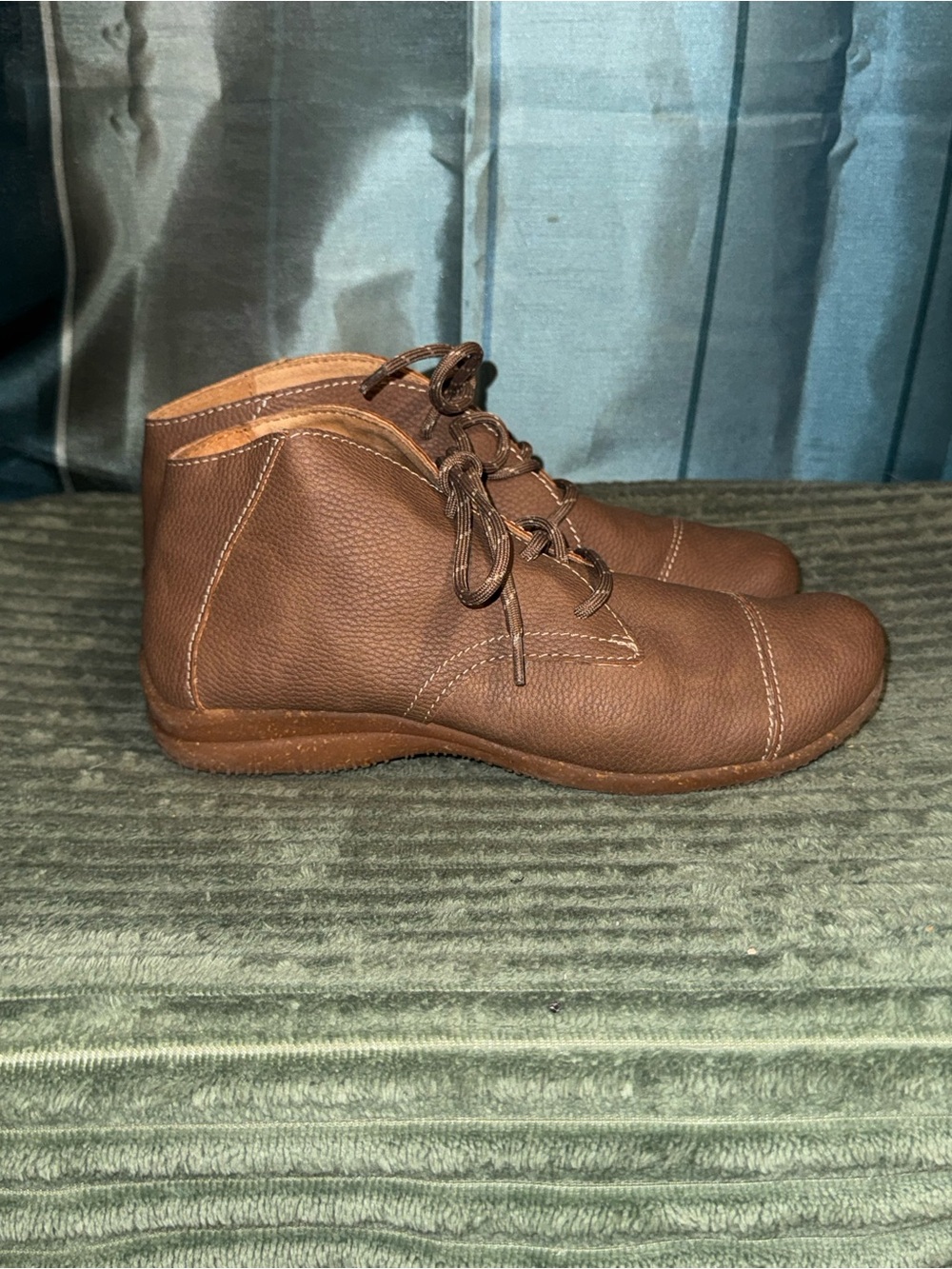 boc Brown Lace-Up Ankle Bootie